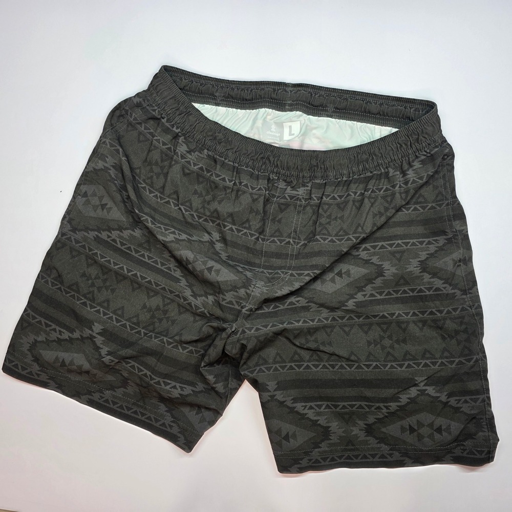 Chubbies Mens 5.5 Inch Inseam Swim Trunks Grey Aztec Tribal Print Shorts Large